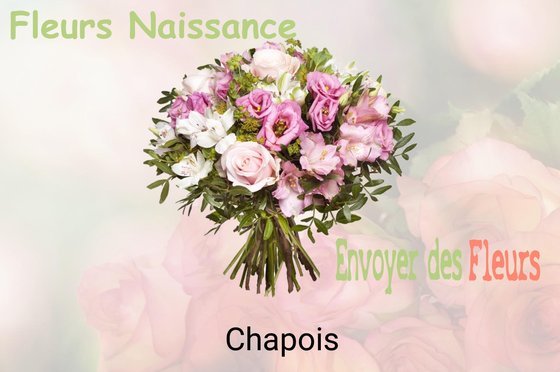 Bouquet de fleurs de naissance livré à Chapois